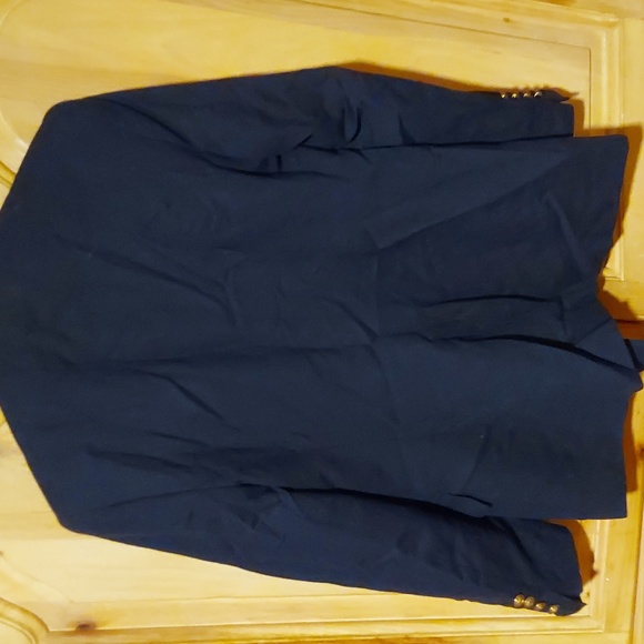 LAUREN RALPH LAUREN 100% WOOL BLAZER...SIZE 6P...NAVY BLUE N GOLD BUTTONS - Picture 5 of 5